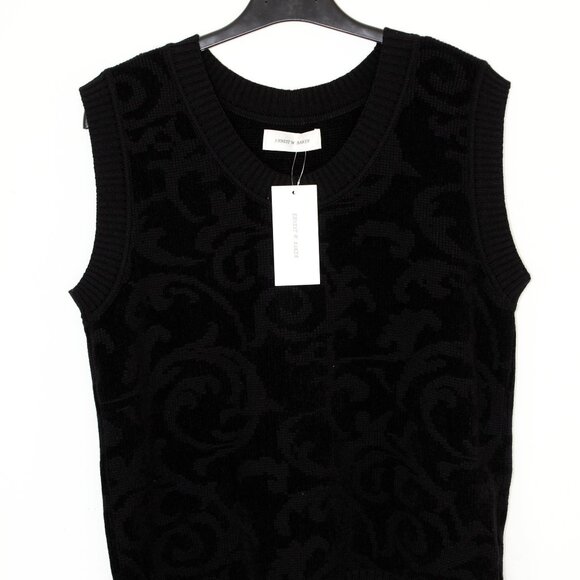 BNWT AW24 ERNEST W. BAKER JACQUARD CHENILLE SWEATER VEST M - Picture 2 of 12